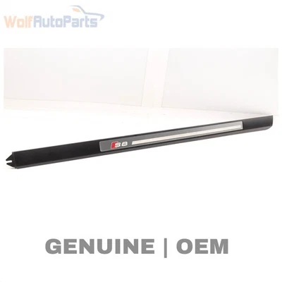 2007-2010 AUDI S8 - Front Right S8 DOOR SILL / Scuff Plate 4E0853986F - Image 1 of 4