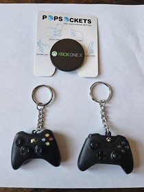Xbox one controller And Xbox 360 Controller Keychains. Plus XBX One Popsocket.