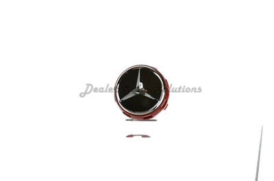 Оригинальные центральные колпаки ступицы колеса Mercedes-Benz 4 красные черные и колпаки штока клапана - Изображение 1 из 4
