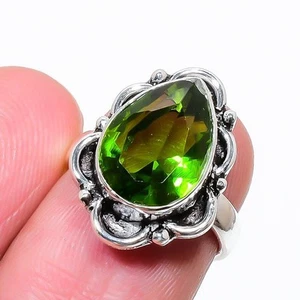 Joyería de anillo hecha a mano de plata esterlina 925 con piedras preciosas... - Imagen 1 de 4