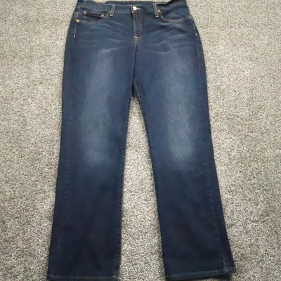 Pantalones de mezclilla para mujer Lucky Brand 16/33 calce regular lavado medio azul 34X32 Foto 1 de 4