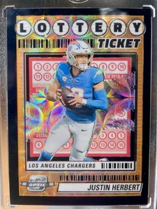 Justin Herbert 2023 Contenders Optic Lottery Ticket Black Scope /25 Chargers - Bild 1 von 4