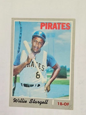 1970 Topps #470 Willie Stargell Piratas de Pittsburgh excelente tarjeta escaneada Foto 1 de 2