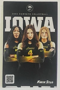 2025 IOWA HAWKEYES Schedule 🏐 College Volleyball Sked NEW‼️ COOL CARD - Picture 1 of 2