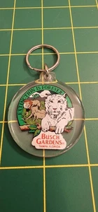 Vintage Busch Gardens Tampa Acryl Schlüsselanhänger - Extinction is Forever - Unterhaltung - Bild 1 von 2