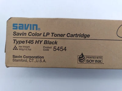 Savin Color LP Toner Cartridge Type145 HY Black 888320 - Image 1 of 4