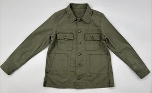 American Eagle Militär Hemd Jacke Herren Small Army Grün Canvas Field Gorpore - Bild 1 von 15