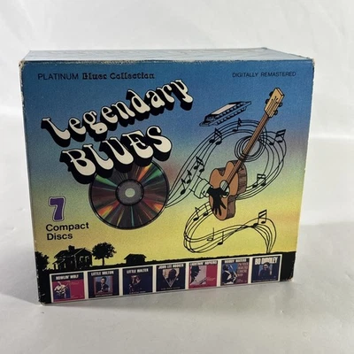 Legendary Blues Platinum Collection 7 CD Box Set Muddy Waters Hooker Wolf - Image 1 of 4