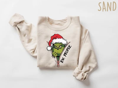 Ew People Sweatshirt, Grinch Sweatshirt, Grinchmas Sweatshirt, Christmas Gift - Image 1 of 3