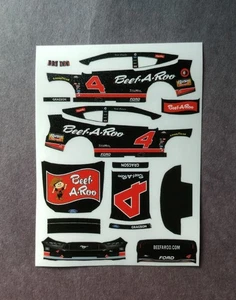 2025 Custom Noah Gragson #4 Beef A Roo Throwback 1/64 Peel & Stick Decals - Picture 1 of 1