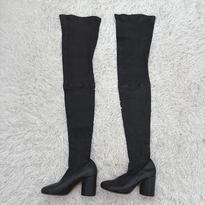 Mujeres 6.0US Maison Martin Margiela Botas hasta la rodilla Cuero Mujeres Botas Zapatos Ori Foto 1 de 4