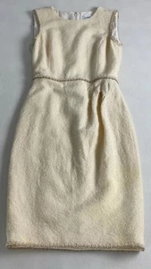Chanel Dress CHANEL Sleeveless Tweed Embroidered Trim Coco Charm Size 36 - Picture 1 of 8