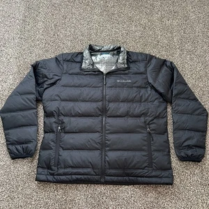 Chaqueta Columbia Wild Card Para Hombre Grande Plumón de Pato Negra Omni-Heat Puffer Exterior - Imagen 1 de 12