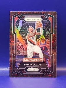 2023-24 Panini Prizm Monopoly #73 Damian Lillard Red & Black Icons - Picture 1 of 2