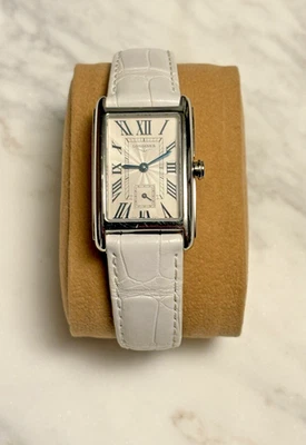 LONGINES DolceVita 23x37MM Quartz Steel White Alligator Watch L5.512.4 MSRP$1650 - Image 1 of 4