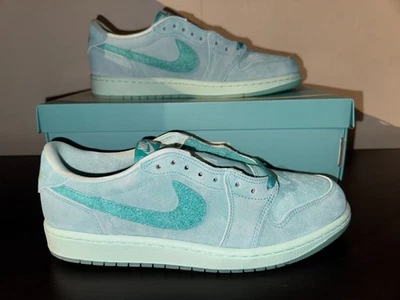 NIKE AIR JORDAN 1 RETRO LOW OG WMNS WASHED TEAL HQ8111-300 NEW DS EU 43 US 9.5 - Immagine 1 di 4