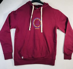 Kangol Hoodie Pullover Size Medium 2 hand pockets Red Graphic Logo NEW - Picture 1 of 13