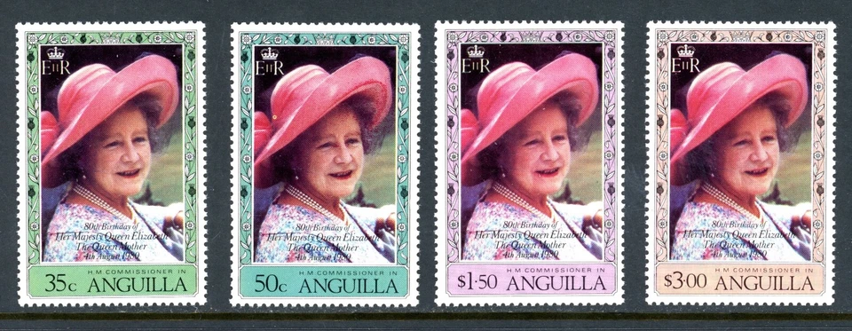 Anguilla 394-397 MNH 1980 Queen Mother Birthday - Image 1 of 1