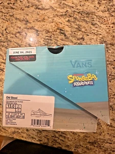 Mens Vans SpongeBob SquarePants Old Skool Skate Shoe sz 13 New inbox - Picture 1 of 6