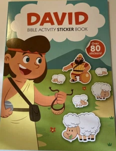 Bible DAVID Activity Sticker Book with 80 + Stickers - Picture 1 of 1