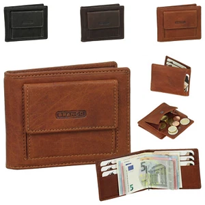 Branco Herren Geldbörse Leder Dollarclip mit Münzfach Geldbeutel Geldclip 16749 - Bild 1 von 16