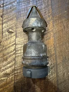 Vintage Self Propelled Fire Sewer Pipe Cleaning Nozzle Red Head Solid Brass 11" - Picture 1 of 7