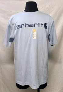 Carhartt Herren Loose Fit Heavyweight SS Logo Graphic T-Shirt Pale Blue MED (555) - Bild 1 von 7