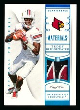 2015 NATIONAL TREASURES TEDDY BRIDGEWATER PLATINUM 3CLR PATCH LOUISVILLE #1/1!