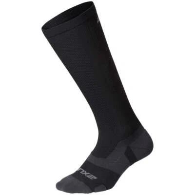 2XU Vectr Light Cushion Compression Socks Black Cushioned Anti Blister Running - Image 1 of 2