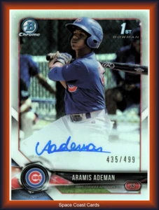 2018 Bowman Chrome Prospect Auto Refractor /499 Aramis Ademan #BCPA-AA Auto - Picture 1 of 2