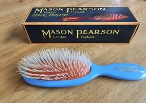 Mason Pearson Pocket Nylon Hairbrush Blue - Picture 1 of 1