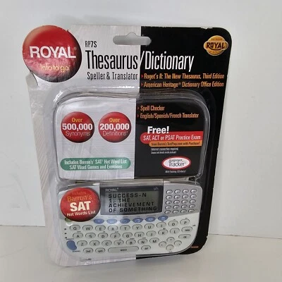 NEW Royal Info to Go RP7S Thesaurus Dictionary Translator Speller  - Image 1 of 4