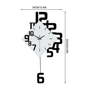 Modern Wanduhr Ohne Tickgeräusche Groß Wohnzimmer Schlafzimmer Küchenuhr Deko - Bild 1 von 10