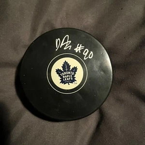 DAVID AYRES Toronto Maple Leafs EBUG Signed Hockey Puck - Picture 1 of 1