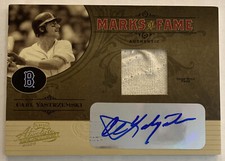 Carl YASTRZEMSKI 2005 Absolute Memorabilia Marks Of Fame Relic AUTO #MF-47 4/10