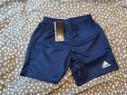 Adidas Climalite Navy Football Shorts Age 9/10 New With Tags