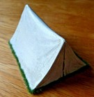 Diorama Zubehör ACW Zelt klein, M26, Maßstab 1/32, 1/35, Bivi Tent Civil War