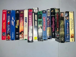 16 Lot VHS Kids FLIGHT NAVIGATOR Dark Crystal Newsies Back To Future Ghost Dad - Picture 1 of 20