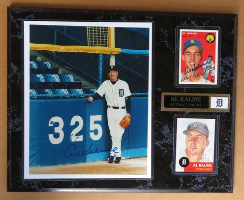 Al Kaline Detroit Tigers "Kaline's Corner" 12x15 Plaque with  SIGNED RC Reprint Cover