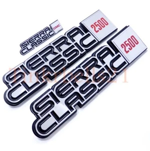 81 82 83 84 85 86 87 GMC camión Sierra Classic 2500 guardabarros conjunto emblema tablero insignia - Imagen 1 de 2