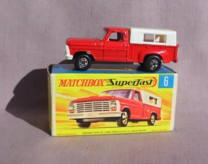 Matchbox Superfast Nº6 Ford Pick Up Hecho en Inglaterra Org. Caja años 70 - Imagen 1 de 8