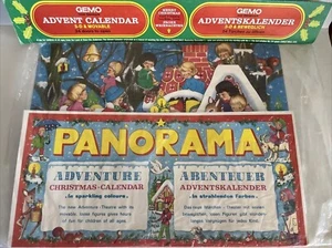Vintage GEMO Advent Calendar Merry Christmas 3D & Movable Cardboard - NEW SEALED - Picture 1 of 4