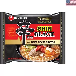 Shin Ramyun BLACK & Hot Spicy Noodle Combo - 8 Packs of Flavor Explosion - Picture 1 of 3