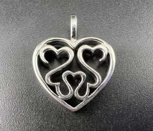 JANE SEYMOUR STERLING SILVER 925 HEART PENDANT - Picture 1 of 4