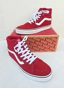 Vans Filmore Hi Herren Größe 9,0 Hohe Schuhe Turnschuhe Wildleder Canvas Chili Pepper - Bild 1 von 8