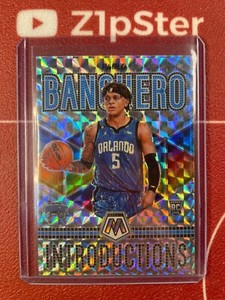 Paolo Banker Introductions Silver Prizm Rookie Card 2022-23 Panini Mosaic #2