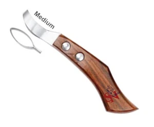 Cuchillos de bucle Farrier cuchillo de pezuña varios tamaños único o conjunto de opciones (mediano) - Imagen 1 de 2