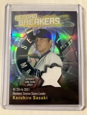 2003 Refractor Kazuhiro Sasaki #RBCR-KS Jersey Relic Seattle Mariners