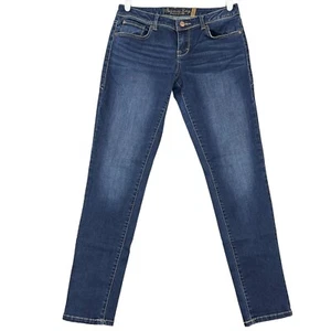 American Rag Cie Women's Blue Denim Jeans Size 5R Curvy Skinny Low Rise Stretch - Picture 1 of 13