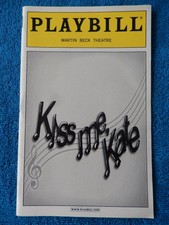 Kiss Me, Kate - Martin Beck Theatre Playbill - August 2001 - Carolee Carmello